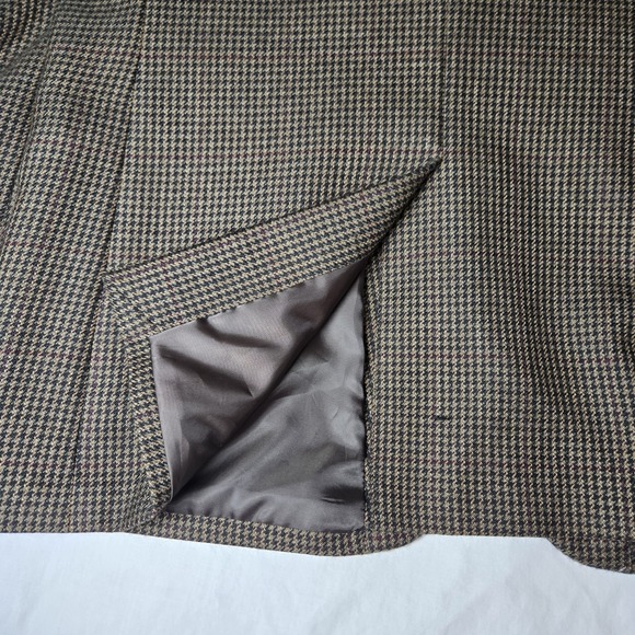 Jos A Bank 100% Wool Tag42S Houndstooth  Blazer Sport Coat  Measurements In Pics - Picture 11 of 15